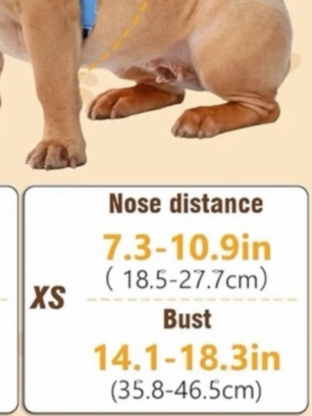 NWT Anti-Collision Halo Harness for Blind Dogs